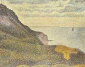 ポート アン ベッサンの手旗信号機と崖 1888